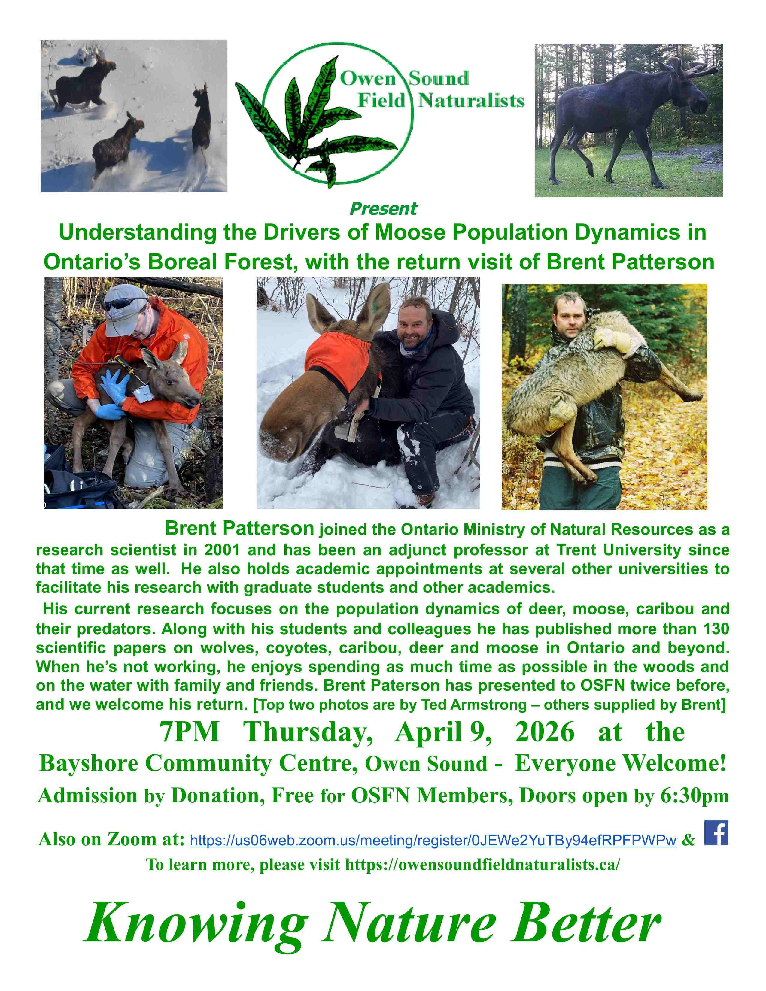 Event image Owen Sound Field Naturalist Present Brent Patterson